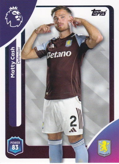 #023 Matty Cash (Aston Villa) - Topps Premier League 2026