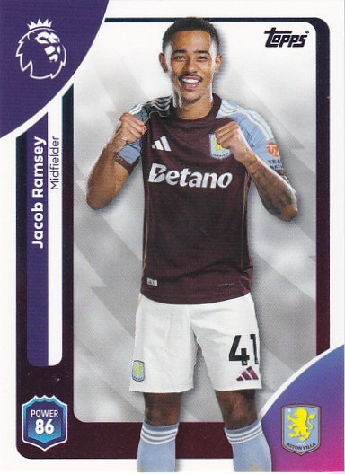 #029 Jacob Ramsey (Aston Villa) - Topps Premier League 2026