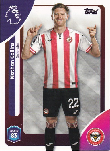 #057 Nathan Collins (Brentford) - Topps Premier League 2026