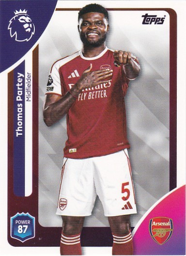 #007 Thomas Partey (Arsenal) - Topps Premier League 2026