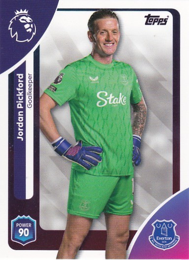 #128 Jordan Pickford (Everton) - Topps Premier League 2026