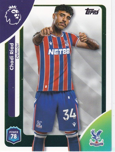 #112 Chadi Riad (Crystal Palace) - Topps Premier League 2026