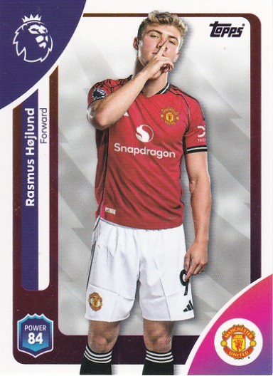 #213 Rasmus Hojlund (Manchester United) - Topps Premier League 2026