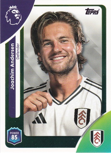 #148 Joachim Andersen (Fulham) - Topps Premier League 2026
