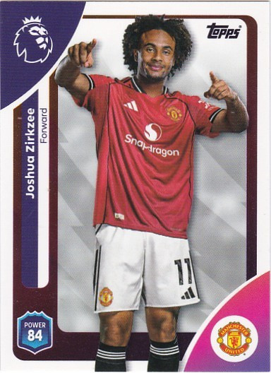 #212 Joshua Zirkzee (Manchester United) - Topps Premier League 2026
