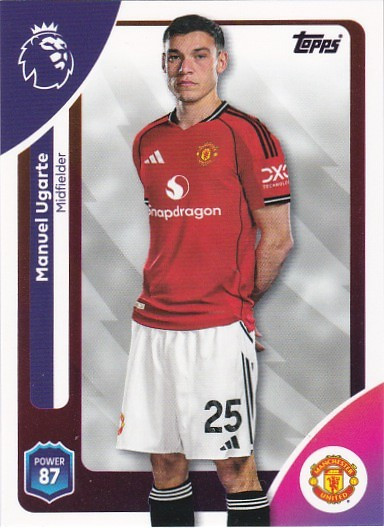 #207 Manuel Ugarte (Manchester United) - Topps Premier League 2026