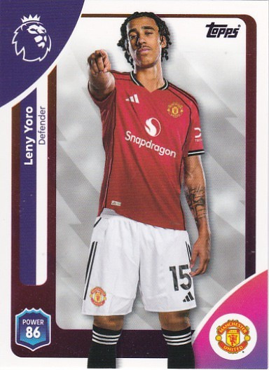 #202 Leny Yoro (Manchester United) - Topps Premier League 2026