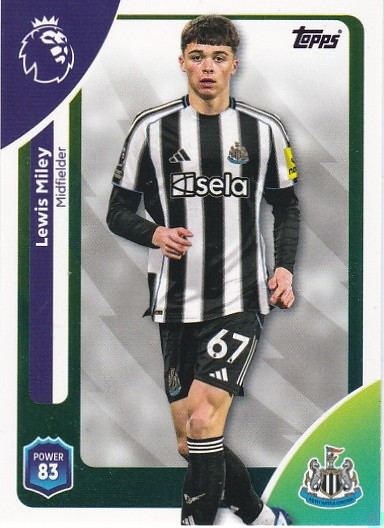 #224 Lewis Miley (Newcastle United) - Topps Premier League 2026