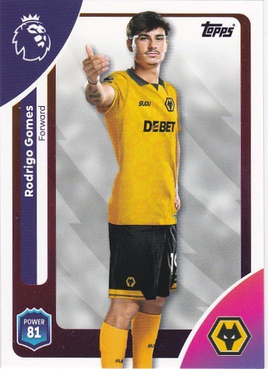 #299 Rodrigo Gomes (Wolves) - Topps Premier League 2026