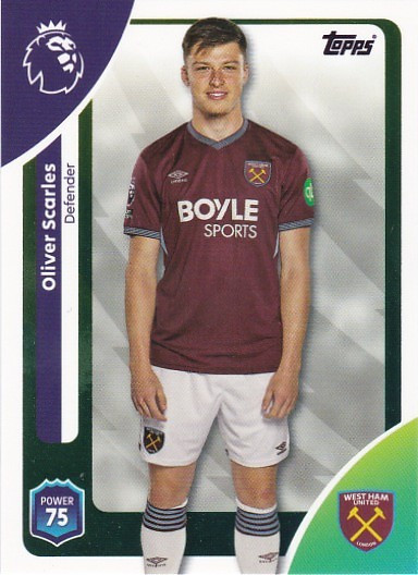 #277 Oliver Scarles (West Ham United) - Topps Premier League 2026