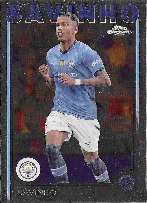 #056 Savinho (Manchester City) - Topps Chrome UEFA Club Competitions 2024/25