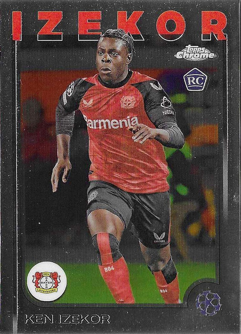 #075 Ken Izekor (Bayer Leverkusen) - Topps Chrome UEFA Club Competitions 2024/25