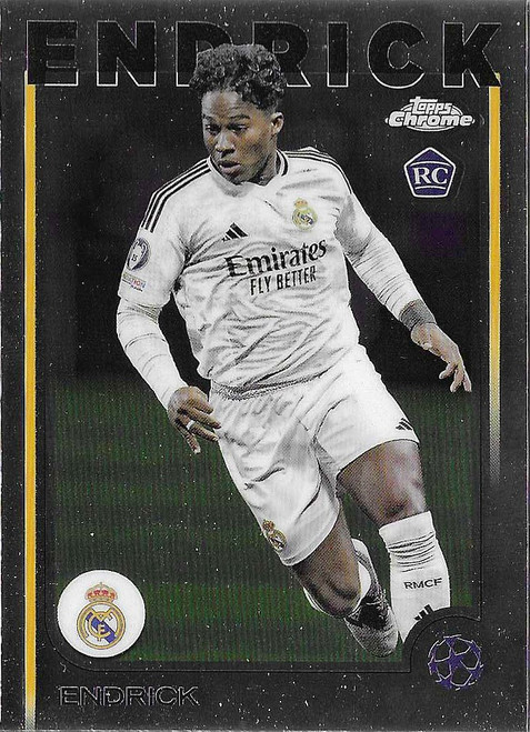 #100 Endrick (Real Madrid) - Topps Chrome UEFA Club Competitions 2024/25 - ROOKIE CARD RC