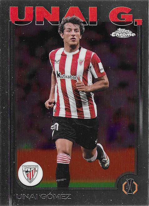 #145 Unai Gomez (Athletic Club) - Topps Chrome UEFA Club Competitions 2024/25