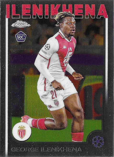 #185 George Ilenikhena (AS Monaco) - Topps Chrome UEFA Club Competitions 2024/25