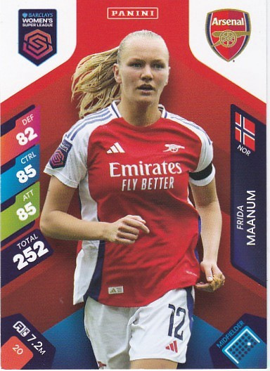 #020 Frida Maanum (Arsenal) - Panini Adrenalyn XL Women's Super League 2025