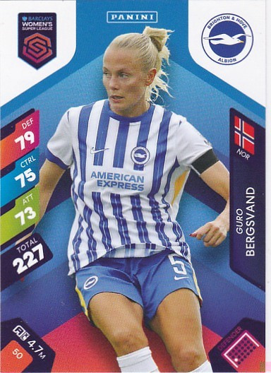 #050 Guro Bergsvand (Brighton) - Panini Adrenalyn XL Women's Super League 2025