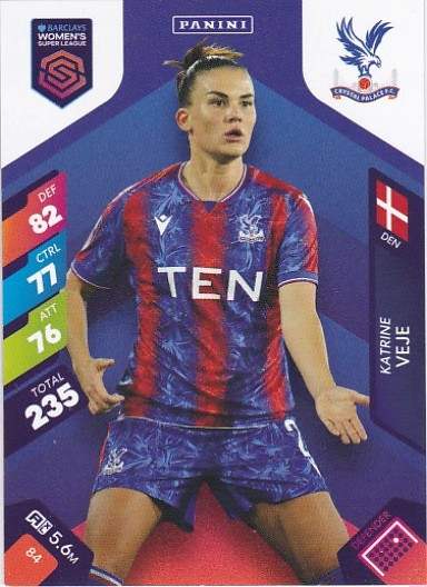 #084 Katrine Veje (Crystal Palace) - Panini Adrenalyn XL Women's Super League 2025