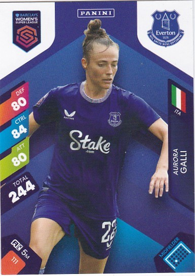 #111 Aurora Galli (Everton) - Panini Adrenalyn XL Women's Super League 2025