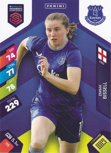 #115 Emma Bissell (Everton) - Panini Adrenalyn XL Women's Super League 2025