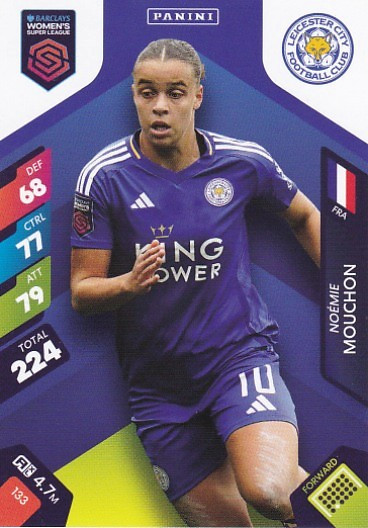 #133 Noemie Mouchon (Leicester City) - Panini Adrenalyn XL Women's Super League 2025