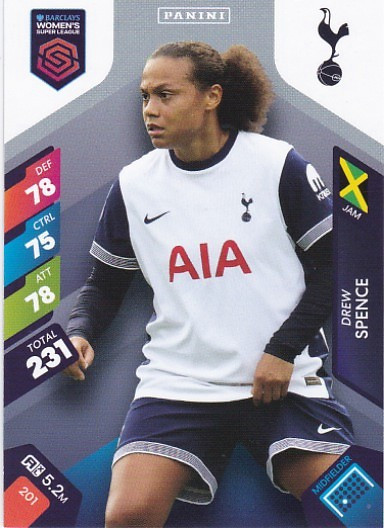 #201 Drew Spence (Tottenham) - Panini Adrenalyn XL Women's Super League 2025