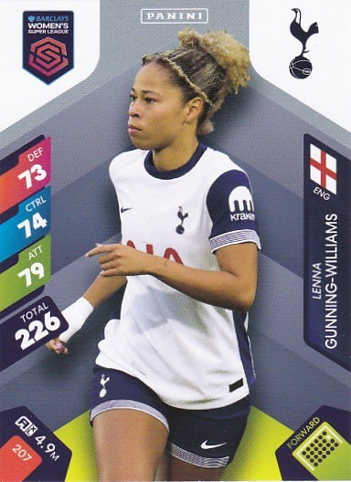 #207 Lenna Gunning-Williams (Tottenham) - Panini Adrenalyn XL Women's Super League 2025