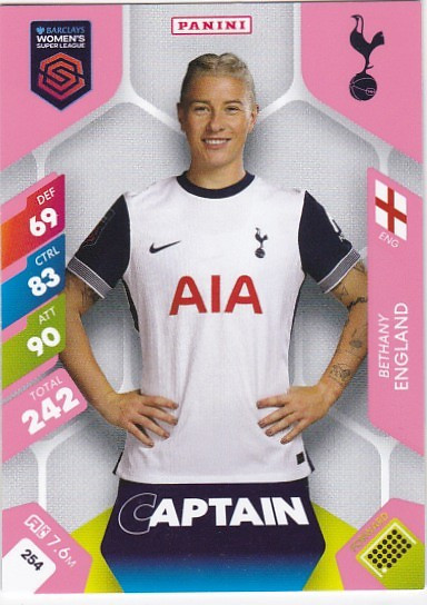 #254 Bethany England (Tottenham) - CAPTAIN - Panini Adrenalyn XL Women's Super League 2025