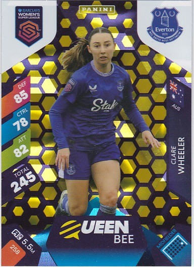 #258 Clare Wheeler (Everton) - QUEEN BEE - Panini Adrenalyn XL Women's Super League 2025