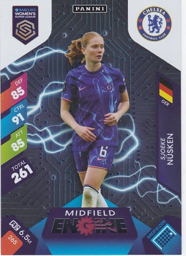 #265 Sjoeke Nusken (Chelsea) - MIDFIELD ENGINE - Panini Adrenalyn XL Women's Super League 2025