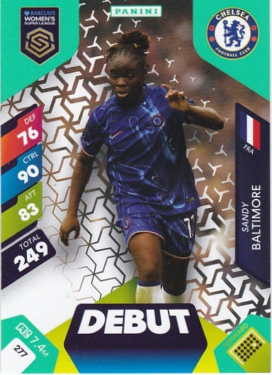 #277 Sandy Baltimore (Chelsea) - DEBUT - Panini Adrenalyn XL Women's Super League 2025