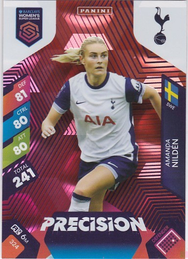 #324 Amanda Nilden (Tottenham) - PRECISION - Panini Adrenalyn XL Women's Super League 2025