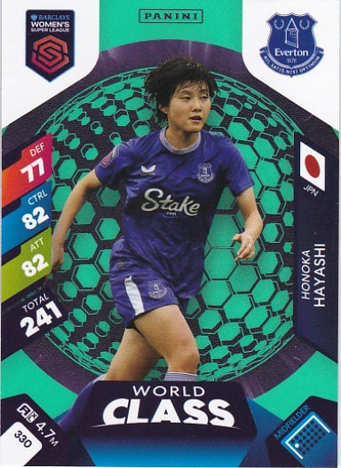 #330 Honoka Hayashi (Everton) - WORLD CLASS - Panini Adrenalyn XL Women's Super League 2025