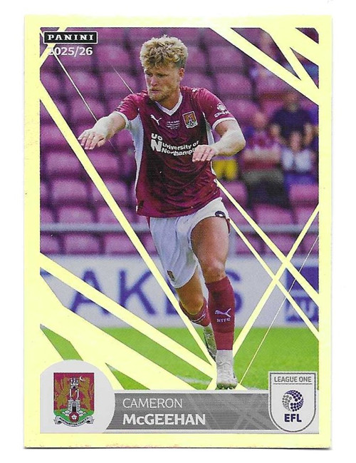 #602 Cameron McGeehan (Northampton Town) - Panini EFL 2025/26 - Sticker