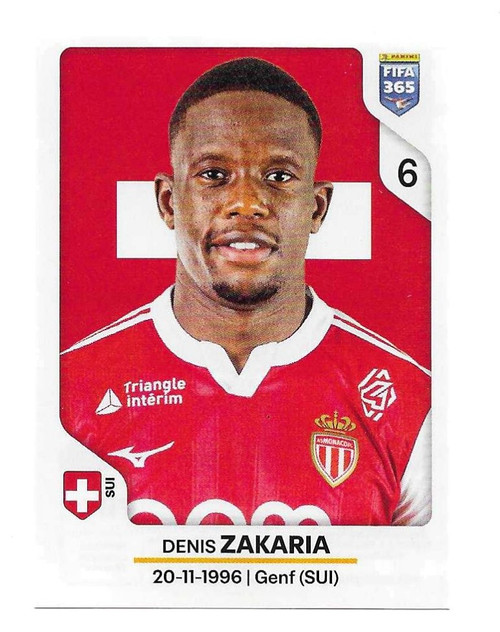 #107 Denis Zakaria (Monaco) - Panini FIFA 365 2026 - Sticker