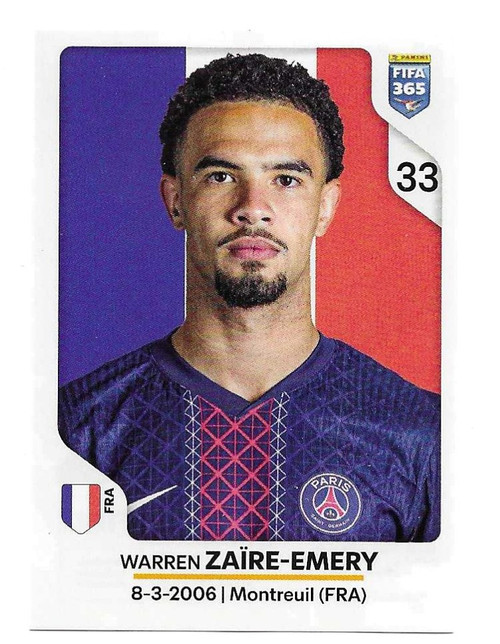 #161 Warren Zaire-Emery (PSG) - Panini FIFA 365 2026 - Sticker