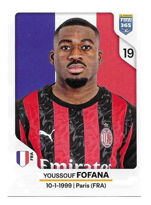 #287 Youssouf Fofana (AC Milan) - Panini FIFA 365 2026 - Sticker