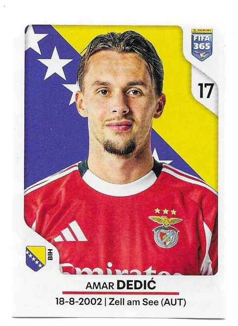 #373 Amar Dedic (Benfica) - Panini FIFA 365 2026 - Sticker