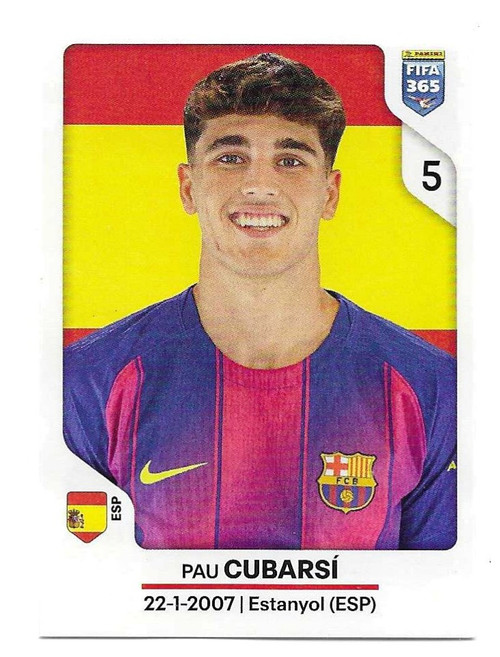 #478 Pau Cubarsi (Barcelona) - Panini FIFA 365 2026 - Sticker