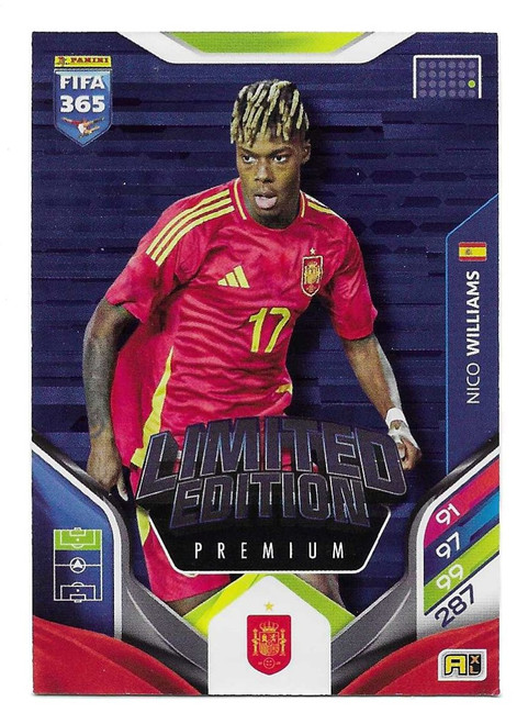 PREMIUM LIMITED EDITION - Nico Williams (Spain) - Panini Adrenalyn XL FIFA 365 2026