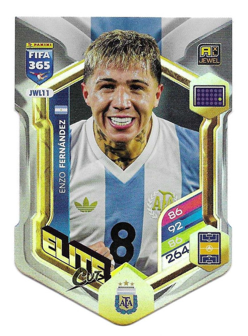 JWL011 - Enzo Fernandez (Argentina) - Elite Cut (JEWEL) - Panini Adrenalyn XL FIFA 365 2026