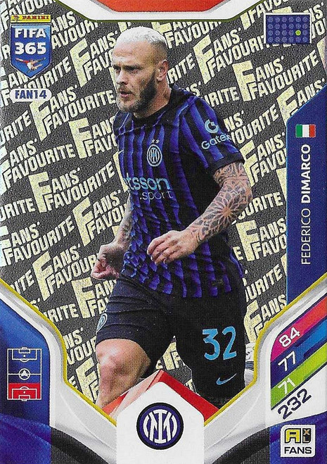 FAN014 - Federico Dimarco (Inter Milan) - FANS FAVOURITE - Panini Adrenalyn XL FIFA 365 2026