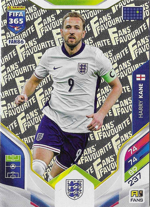 FAN086 - Harry Kane (England) - FANS FAVOURITE - Panini Adrenalyn XL FIFA 365 2026