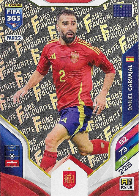 FAN022 - Daniel Carvajal (Spain) - FANS FAVOURITE - Panini Adrenalyn XL FIFA 365 2026