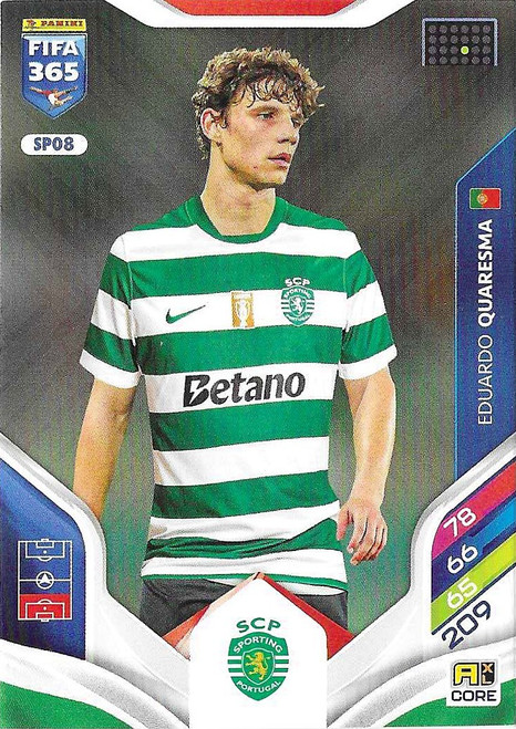 SPO008 - Eduardo Quaresma (Sporting) - Panini Adrenalyn XL FIFA 365 2026