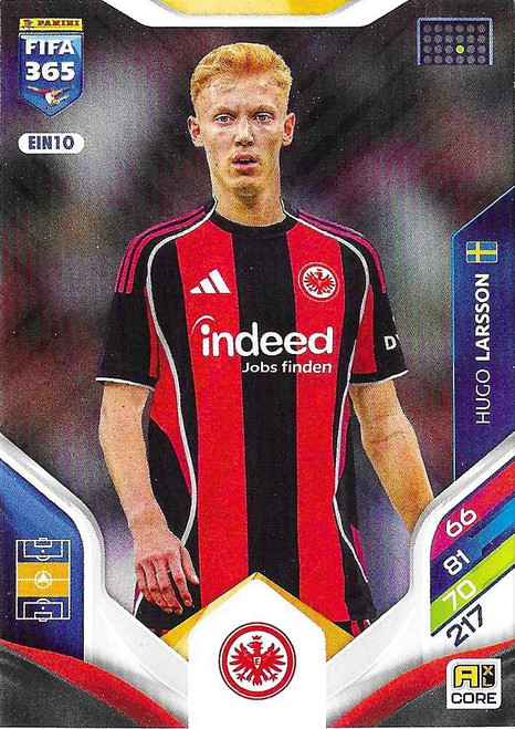 EIN010 - Hugo Larsson (Eintracht Frankfurt) - Panini Adrenalyn XL FIFA 365 2026