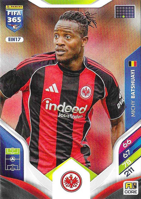 EIN017 - Michy Batshuayi (Eintracht Frankfurt) - Panini Adrenalyn XL FIFA 365 2026