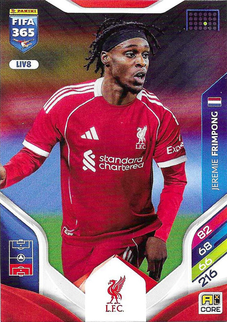 LIV008 - Jeremie Frimpong (Liverpool) - Panini Adrenalyn XL FIFA 365 2026