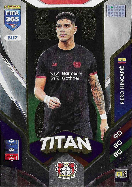 BLE007 - Piero Hincapie (Bayer Leverkusen) - TITAN - Panini Adrenalyn XL FIFA 365 2026
