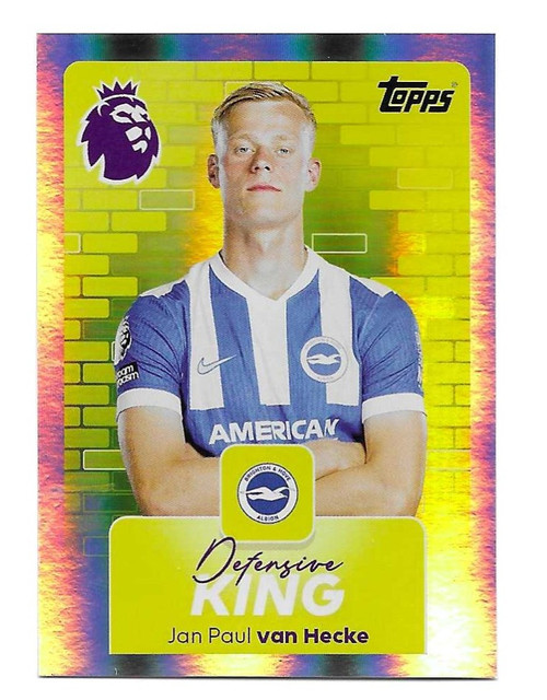 #144 Jan Paul Van Hecke (Brighton) - DEFENSIVE KING - Topps Premier League 2026 - Sticker